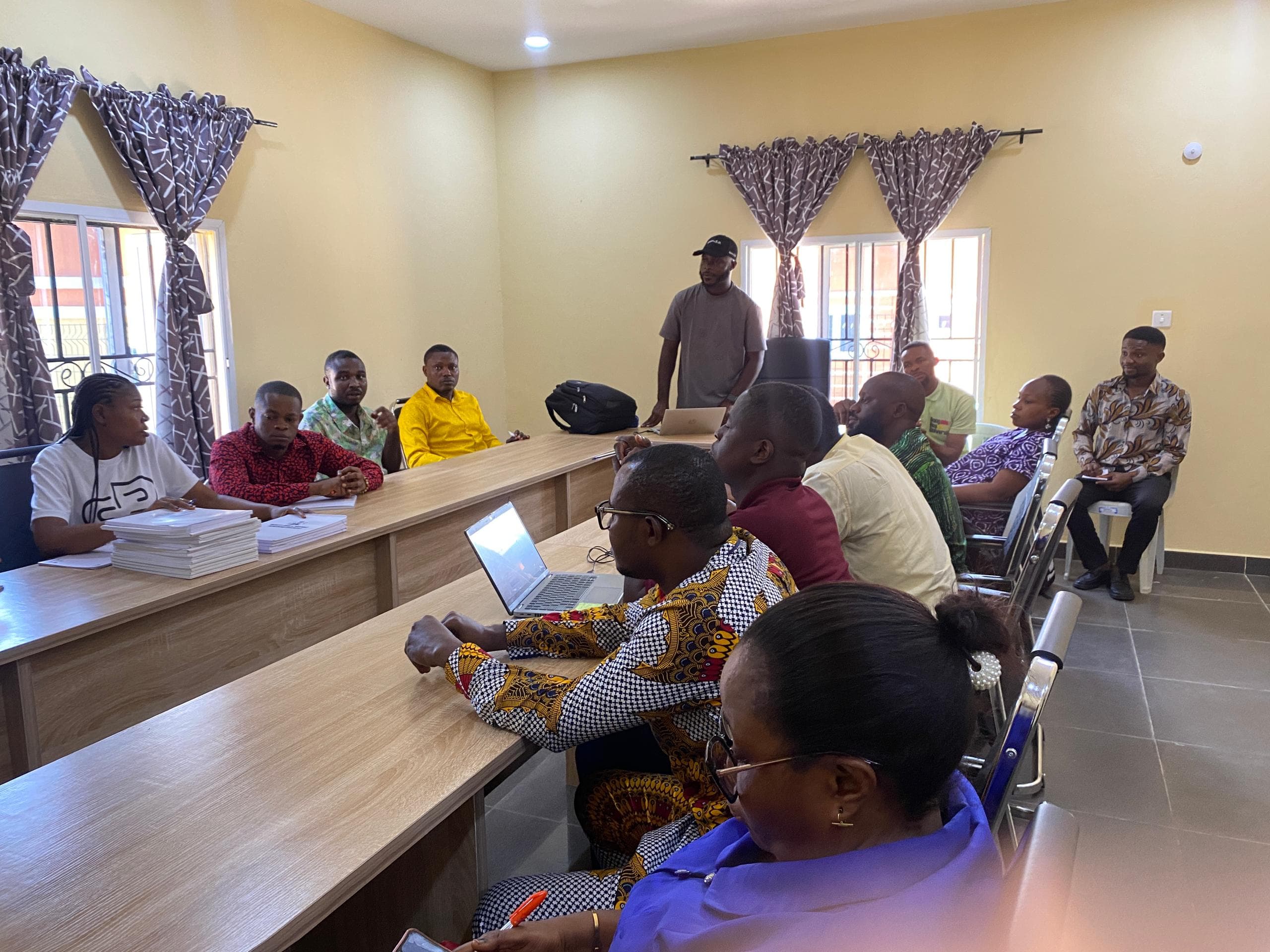 MEDO Academy trainees taking part in a group session